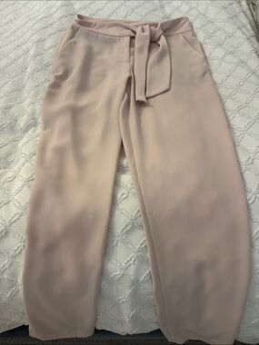 Marciano Dusty Pink Tie-Waist Wide-Leg Pants